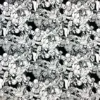 Superhero, Black/white - Trikåtyg