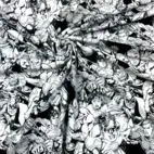 Superhero, Black/white - Trikåtyg