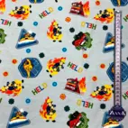 Fireman Sam, Helo - Jersey fabric