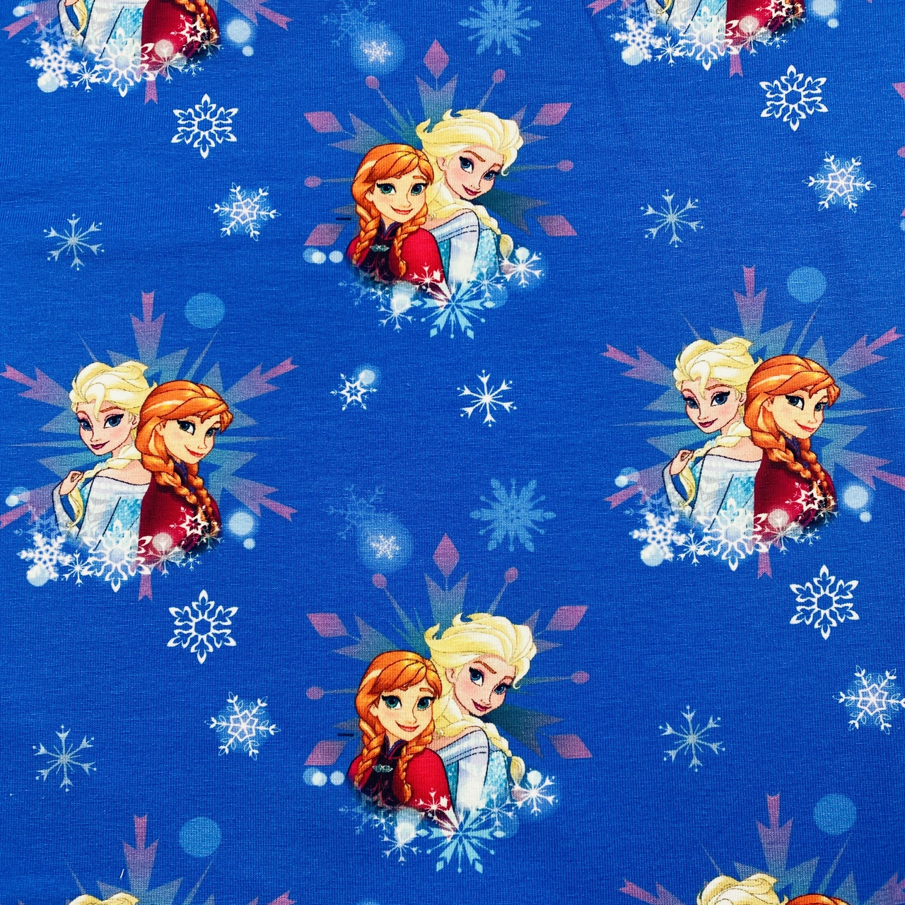 Frozen, snowflake  - Trikåtyg