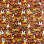 Kaniner i löv - Trikåtyg