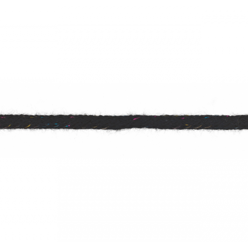 Anoraksnöre, Glitter, 5mm - Marin