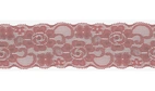Old Rose - Elastisk spets, 50mm