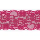 Fuchsia - Elastisk spets, 50mm