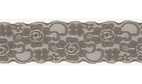 Taupe - Elastisk spets, 50mm