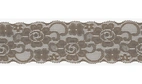 Taupe - Elastisk spets, 50mm