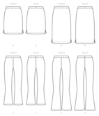 McCall´s 7843 - Byxa Kjol  stl 18w-24w