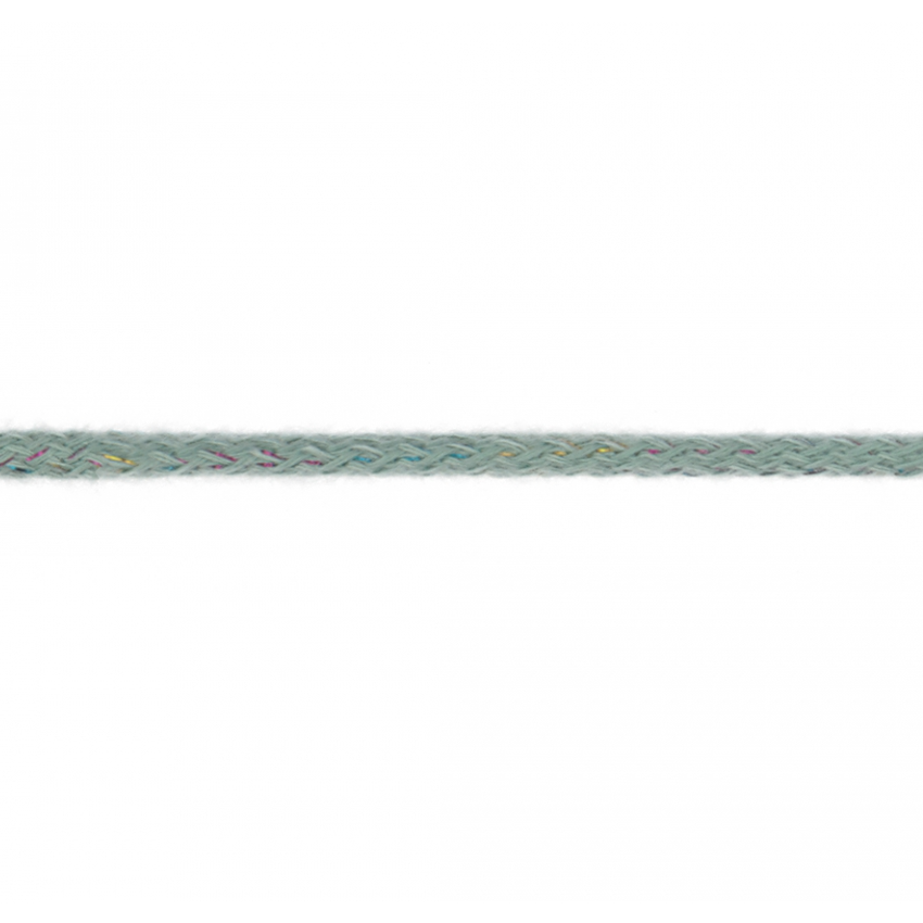 Anoraksnöre, Glitter, 5mm - Pale green