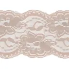 Puderrosa - Elastisk spets, 100mm