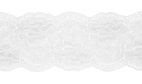 Vit - Elastisk spets, 100mm