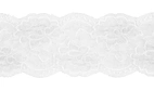 Vit - Elastisk spets, 100mm