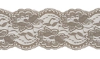 Taupe - Elastisk spets, 100mm