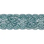 Turkos - Elastisk spets, 30mm