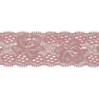 Old Rose - Elastisk spets, 30mm