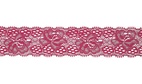 Fuchsia - Elastisk spets, 30mm