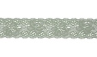Dusty green - Elastisk spets, 30mm