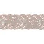 Puderrosa - Elastisk spets, 30mm