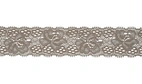Taupe - Elastisk spets, 30mm