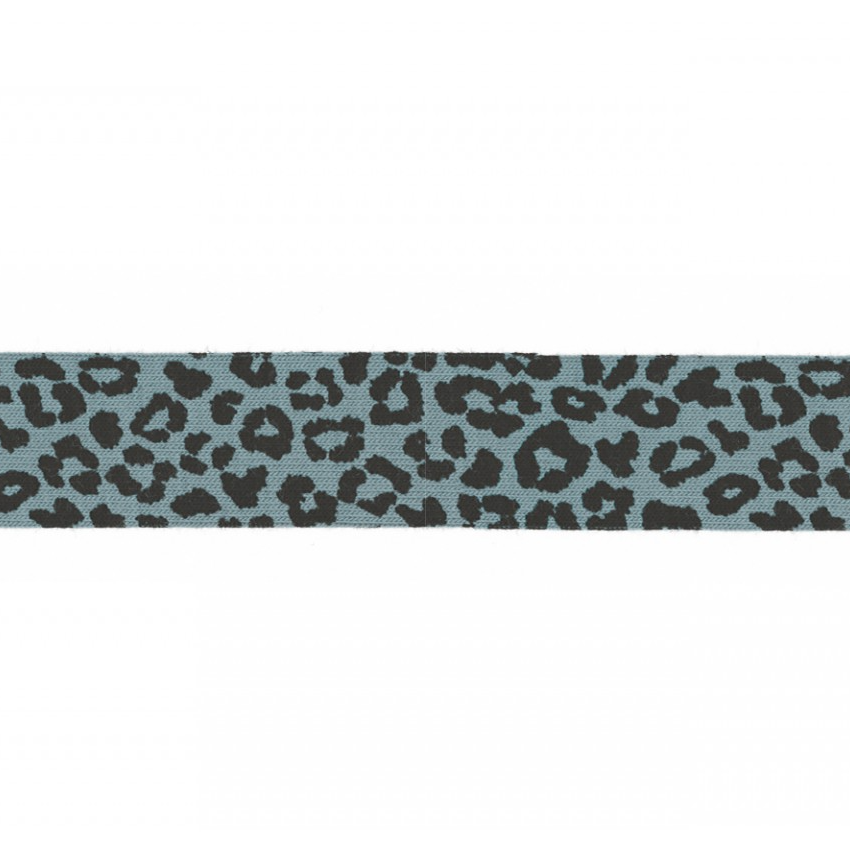 3m trikåkantband, färdigvikt - leo dusty blue