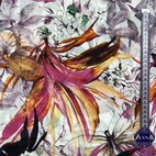 Nora, cerise - Bomullsvoile