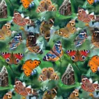 Fjärilar - Trikåtyg