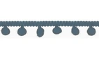Pom-Pom band, 15mm - Jeans