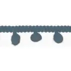 Pom-Pom band, 15mm - Jeans