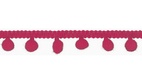 Pom-Pom band, 15mm - Fuchsia