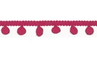 Pom-Pom band, 15mm - Fuchsia