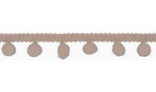 Pom-Pom band, 15mm - Puderrosa