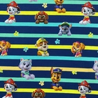 Paw Patrol, randig - Trikåtyg