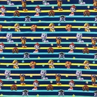 Paw Patrol, randig - Trikåtyg