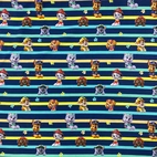 Paw Patrol, randig - Trikåtyg