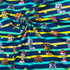 Paw Patrol, randig - Trikåtyg
