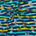 Paw Patrol, randig - Trikåtyg