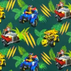Paw Patrol, djungelfärd - Trikåtyg