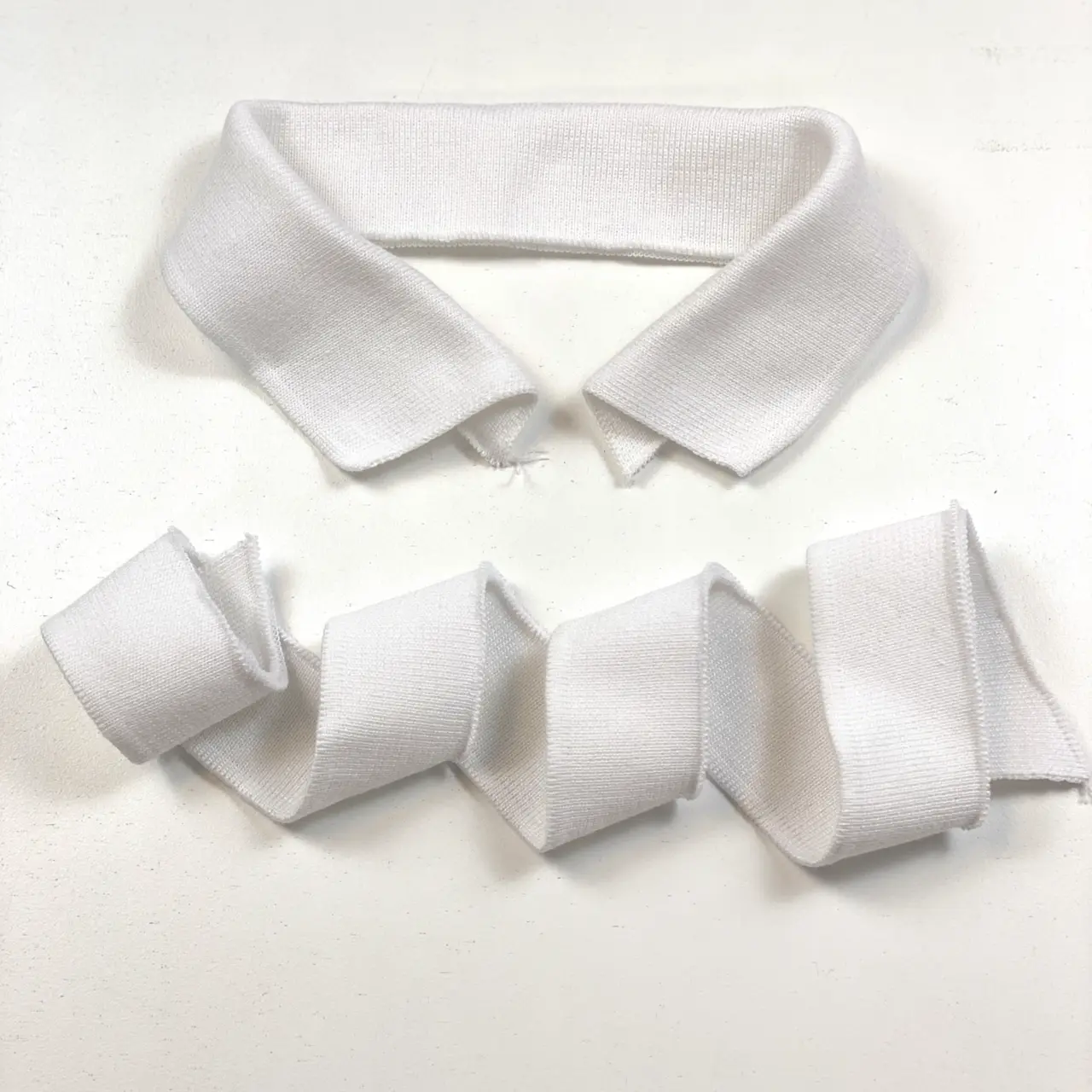 Pike' collar + cuff, Slim - White