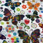 Flower power butterfly - Trikåtyg