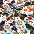 Flower power butterfly - Trikåtyg