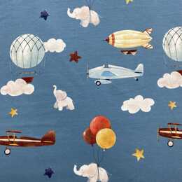 Planes & Ballons - Trikåtyg