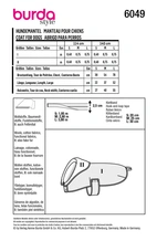 BURDA 6049 - BURDA 6049 HUNDTÄCKE