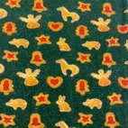 Pepparkakor, grön- Trikåtyg