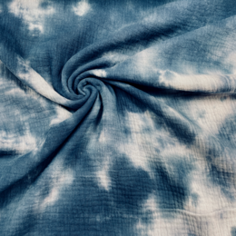 Tie Dye, Muslin tyg - Jeans