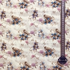 Birds and blueberries - Knitted fabric