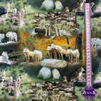 Trikåtyg - Vargar