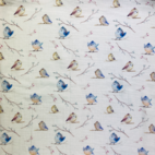 Digitaltryckt Muslin tyg - Little bird