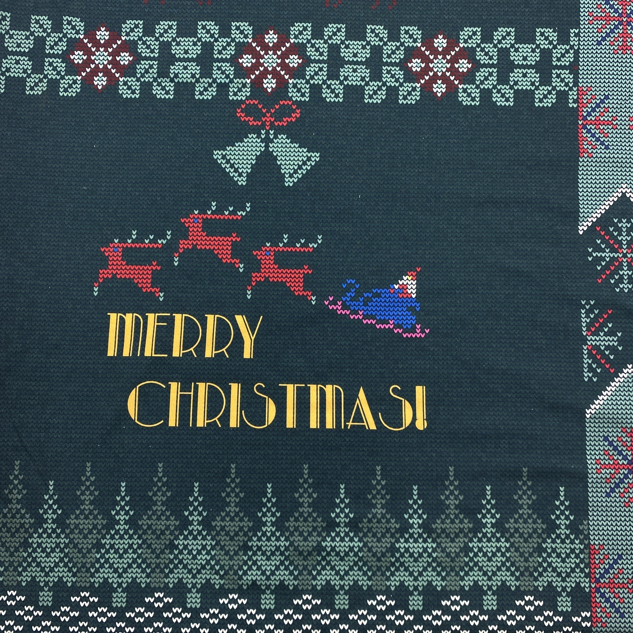 Panel - Christmas panel, green