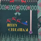 Panel - Christmas panel, green