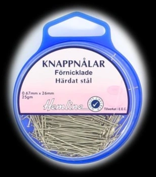 KNAPPNÅLAR 26 MM x 0,67