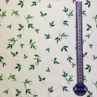 Waffle trikå - Litet löv, grön